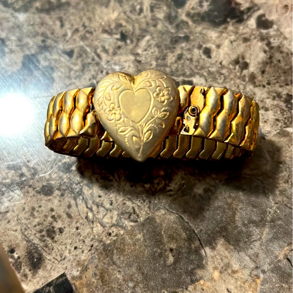 1940s locket bracelet